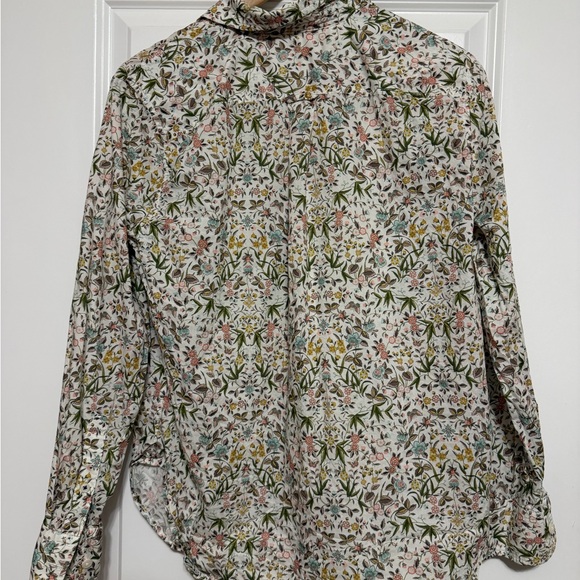 J Crew Liberty Tapestry Floral Shirt Size 10 - Picture 7 of 7